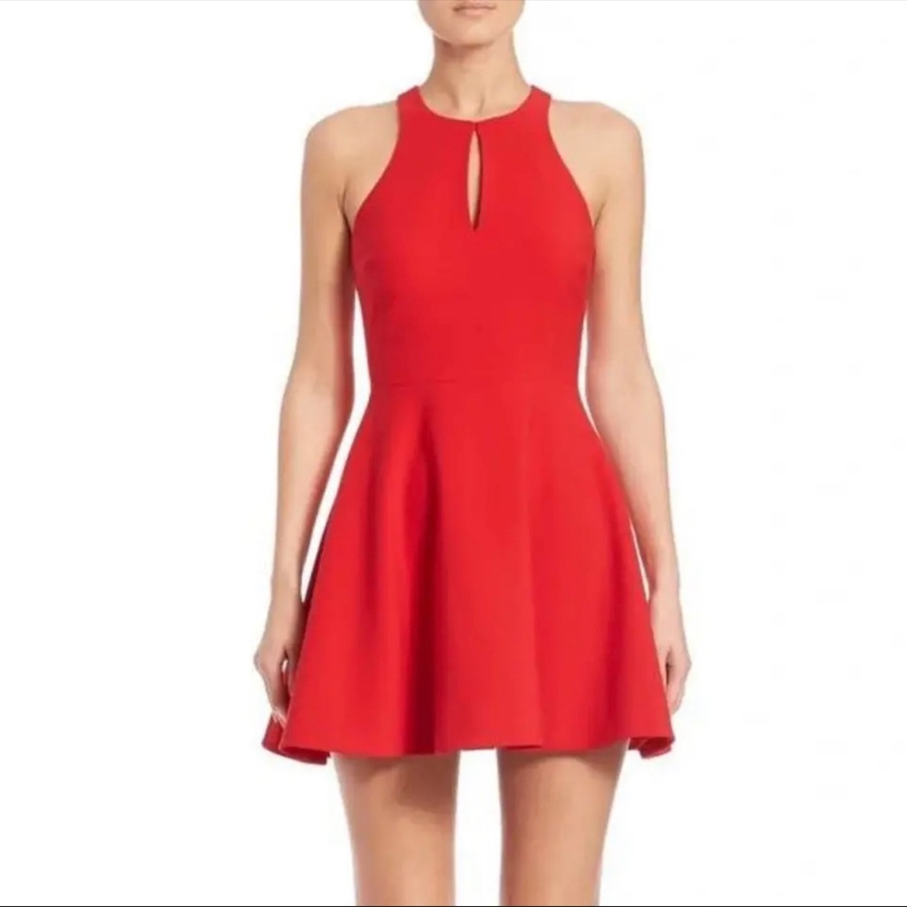 Elizabeth and James red flare dress.